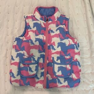 Hatley Periwinkle Puffer with Pink Label Detail